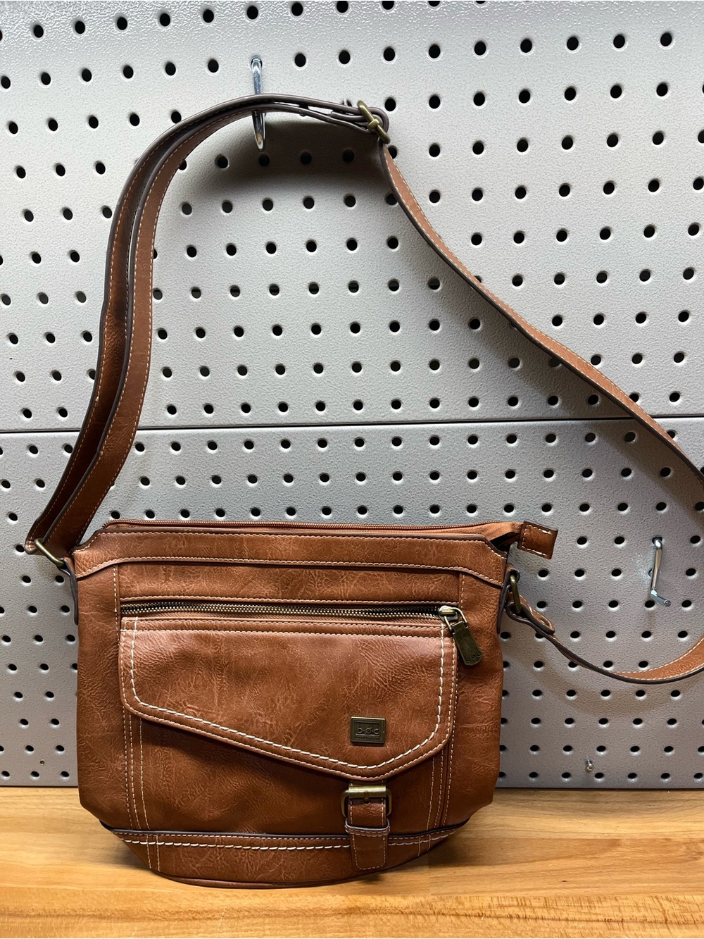 BOC Brown Crossbody Bag - Leather-Style Shoulder Bag